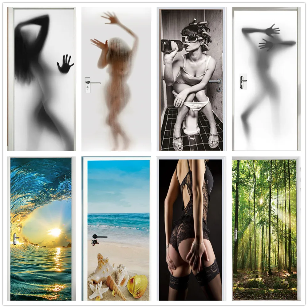 Sexy Women 3D Vinyl Self-adhesive Door Stickers For Bedroom Living Room Waterproof Home Design Renew Wallpaper Art Decor Murals
Sexy Women 3D Vinyl Self-adhesive Door Stickers For Bedroom Living Room Waterproof Home Design Renew Wallpaper Art Decor Murals