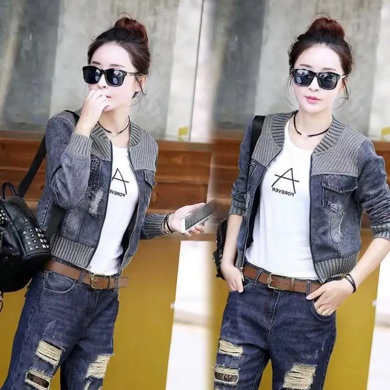 High-quality Denim Jacket Women's Spring and Autumn New Casual Lady's Top Korean Version Popular All-match Short Jacket Q365
High-quality Denim Jacket Women's Spring and Autumn New Casual Lady's Top Korean Version Popular All-match Short Jacket Q365
