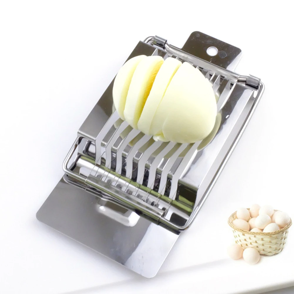 1x Egg Slicer Stainless Steel Eggs Cutter Section Chopper For Hard Boiled Eggs Kitchen Egg Harn Divider Cutter Tools
1x Egg Slicer Stainless Steel Eggs Cutter Section Chopper For Hard Boiled Eggs Kitchen Egg Harn Divider Cutter Tools