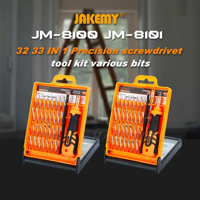 Высококачественный Набор прецизионных отверток JAKEMY JM-8100 32 в 1 с регулируемой