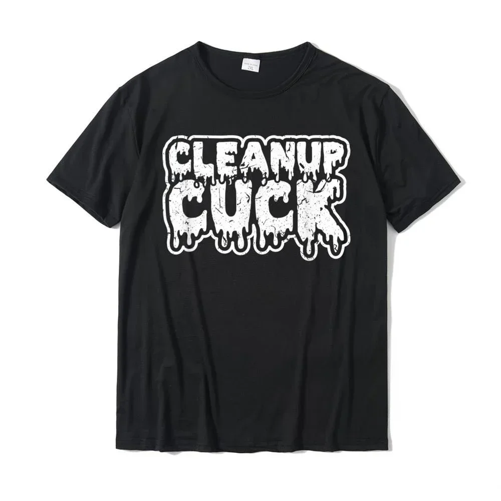 LE Cleanup Cuck курчавые камппи подчиненный Cuckold мальчик Фетиш футболка Geek мужские топы