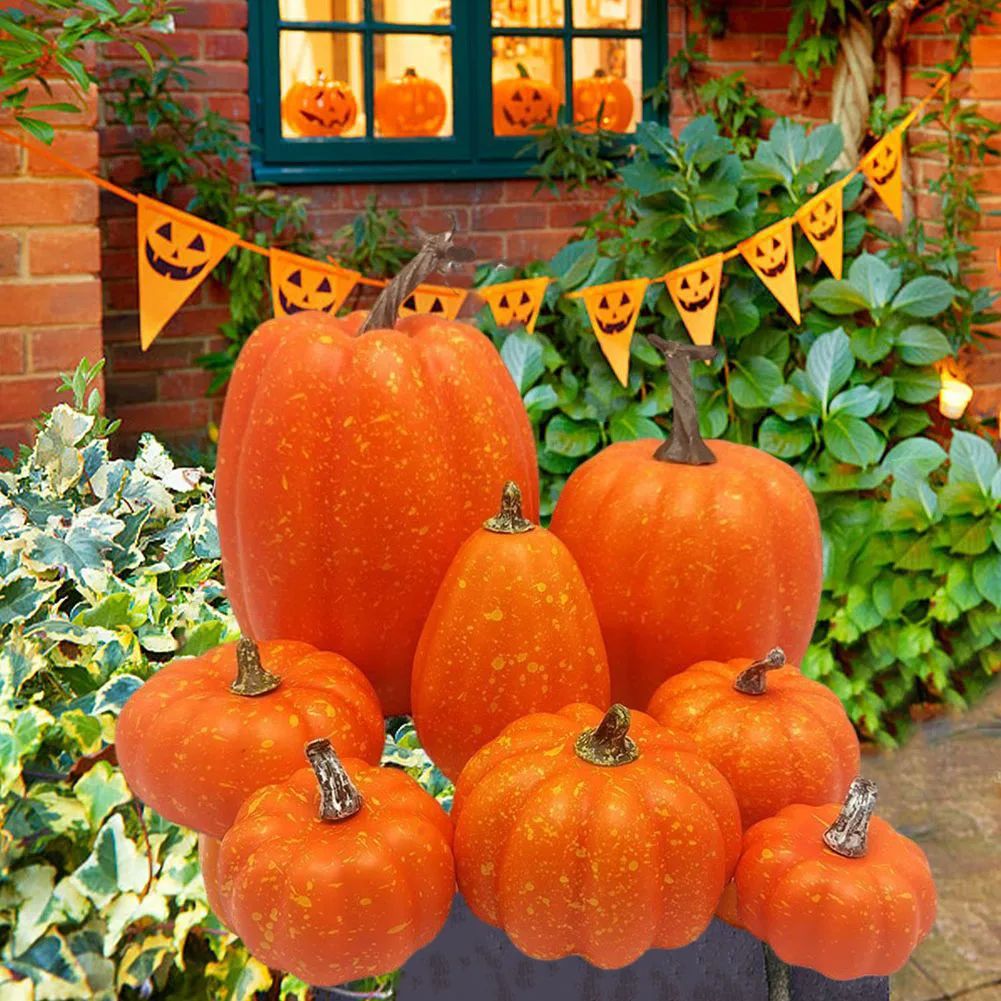 8PCS Halloween Decoration Artificial Pumpkin Fake Simulation Vegetabl Happy Halloween Decoration Halloween Props DIY Crafts
8PCS Halloween Decoration Artificial Pumpkin Fake Simulation Vegetabl Happy Halloween Decoration Halloween Props DIY Crafts
