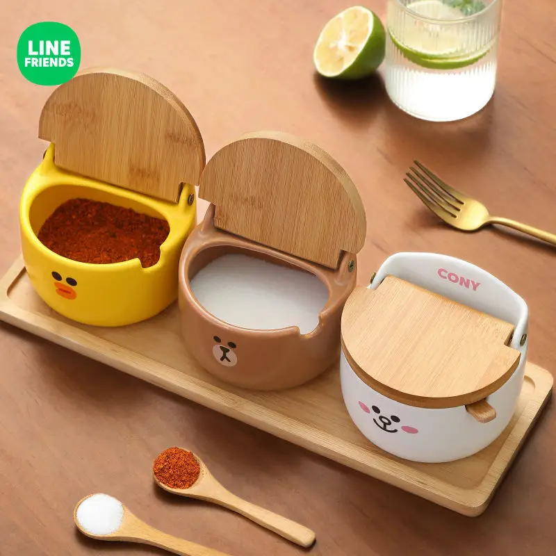 Kawaii LINE FRIENDS Anime Hobby Brown Cony Sally Cute Home Kitchen Seasoning Jar Ceramic Salt Shaker Practical Seasoning Box
Kawaii LINE FRIENDS Anime Hobby Brown Cony Sally Cute Home Kitchen Seasoning Jar Ceramic Salt Shaker Practical Seasoning Box