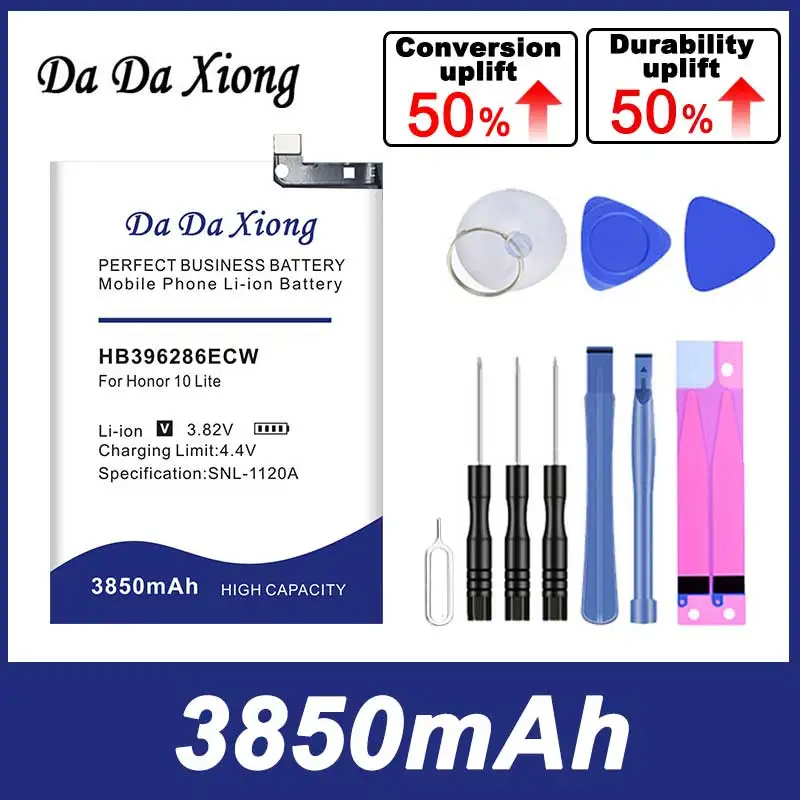 DaDaXiong New 3850mAh HB396286ECW Bateria for Huawei Honor 10 Lite Honor10 Lite POT-L21 POT-AL00 Pour P Smart 2019 Batteries
DaDaXiong New 3850mAh HB396286ECW Bateria for Huawei Honor 10 Lite Honor10 Lite POT-L21 POT-AL00 Pour P Smart 2019 Batteries