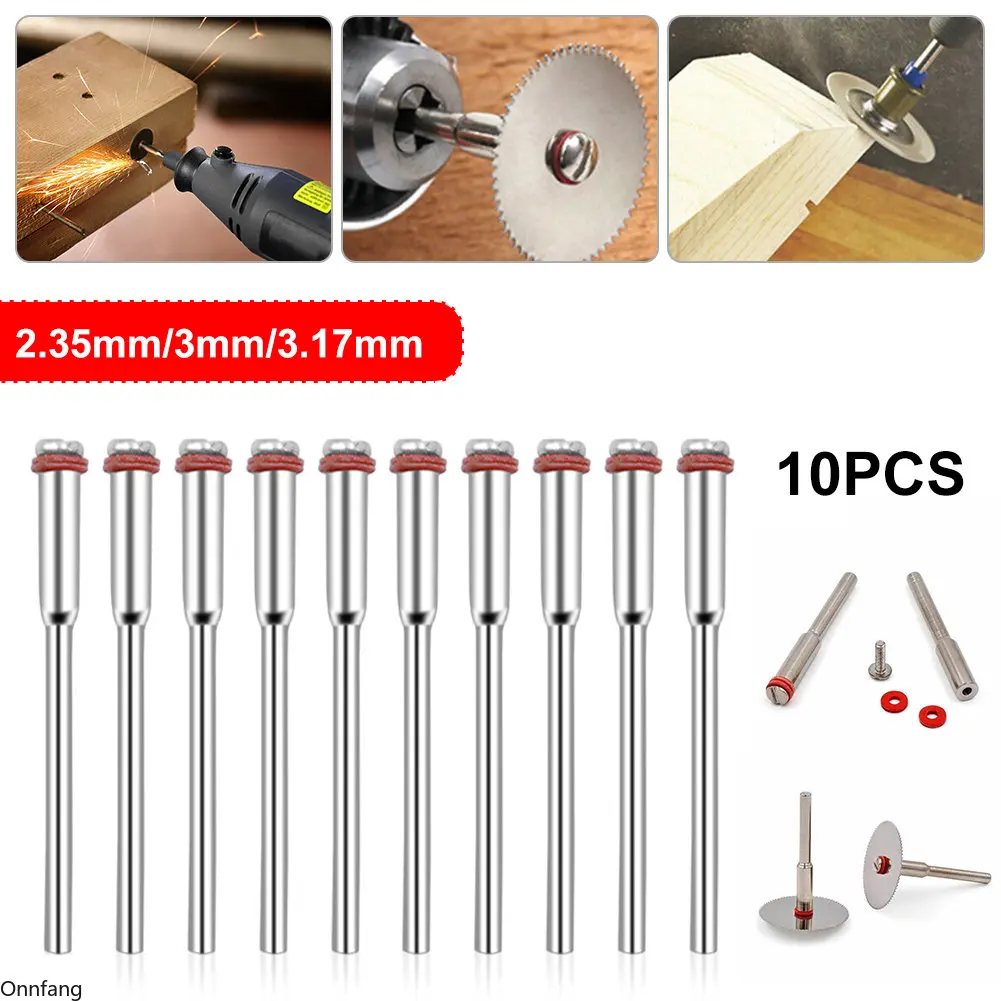 

10Pcs For Dremel Accessories 3mm Miniature Clamping Connecting Lever Polishing Wheel Mandrel Cutting Wheel Holder for Rotary