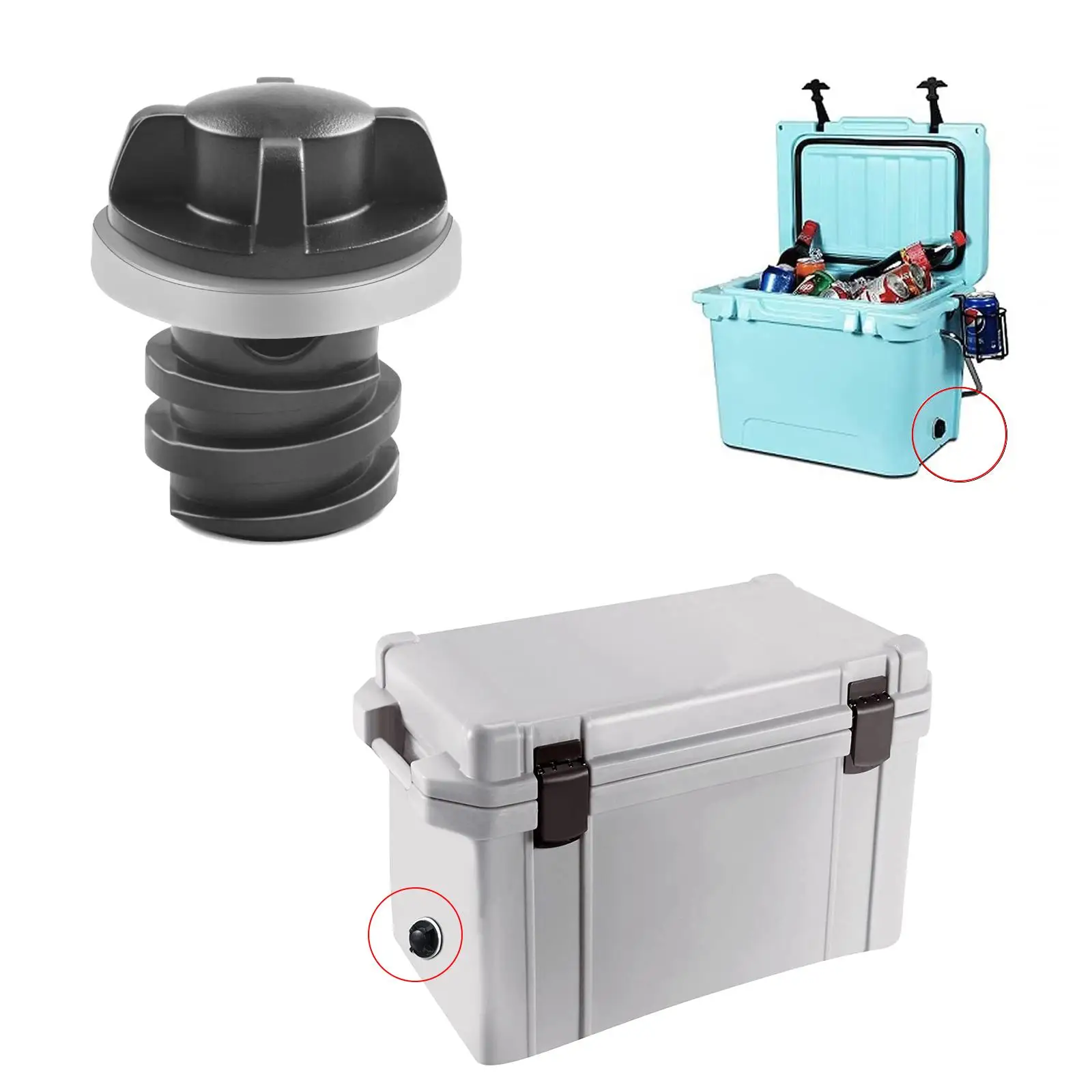 4pcs Drain Plug Replacement Drain Plug With Hose Connection For Rotomolded Coolers For-YETI Ice Buckets Finger Knob Design
4pcs Drain Plug Replacement Drain Plug With Hose Connection For Rotomolded Coolers For-YETI Ice Buckets Finger Knob Design