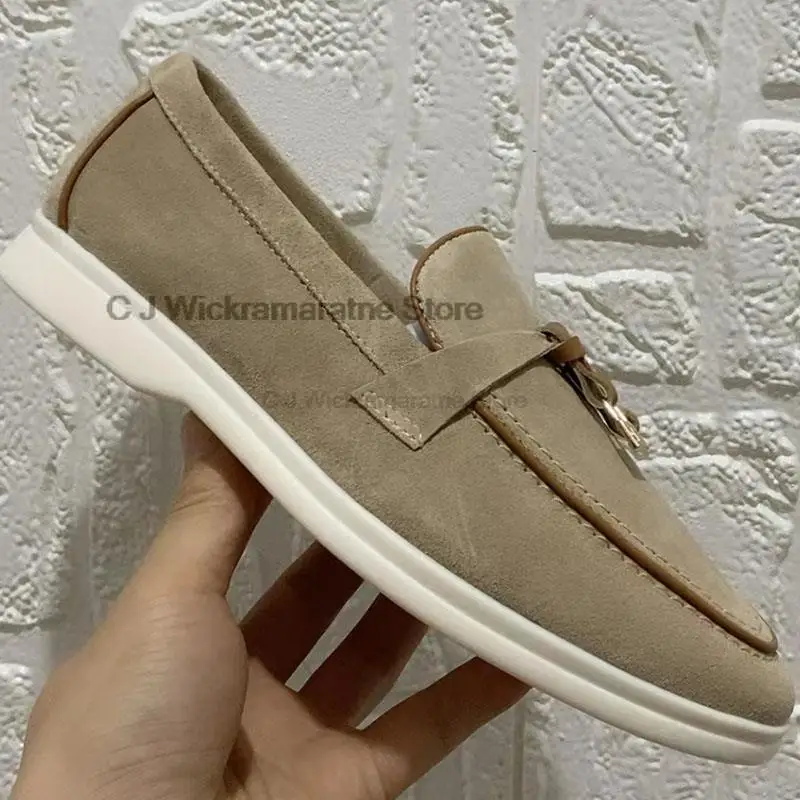 Suede Loafers Women Summer Walk Loafers Beige Genuine Leather Slip On Flats Shoes Round Toe Soft Ballet Flats Casual Shoes 42 43
Suede Loafers Women Summer Walk Loafers Beige Genuine Leather Slip On Flats Shoes Round Toe Soft Ballet Flats Casual Shoes 42 43