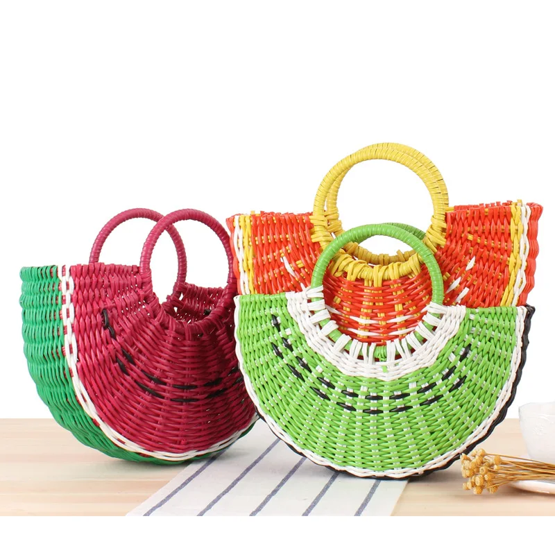 Fashion Ladies Summer Straw Straw Beach Fruit Bags Girls Bags Casual Handbags Handmade Basket Storage Shopping Bags
Fashion Ladies Summer Straw Straw Beach Fruit Bags Girls Bags Casual Handbags Handmade Basket Storage Shopping Bags