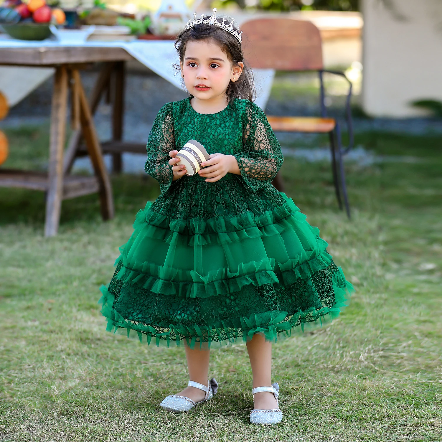 Baby Girl Baptism Dress 0-6 Years Kids Long Sleeve Lace Panel Princess Dresses for Girls Birthday Party First Communion Costume
Baby Girl Baptism Dress 0-6 Years Kids Long Sleeve Lace Panel Princess Dresses for Girls Birthday Party First Communion Costume