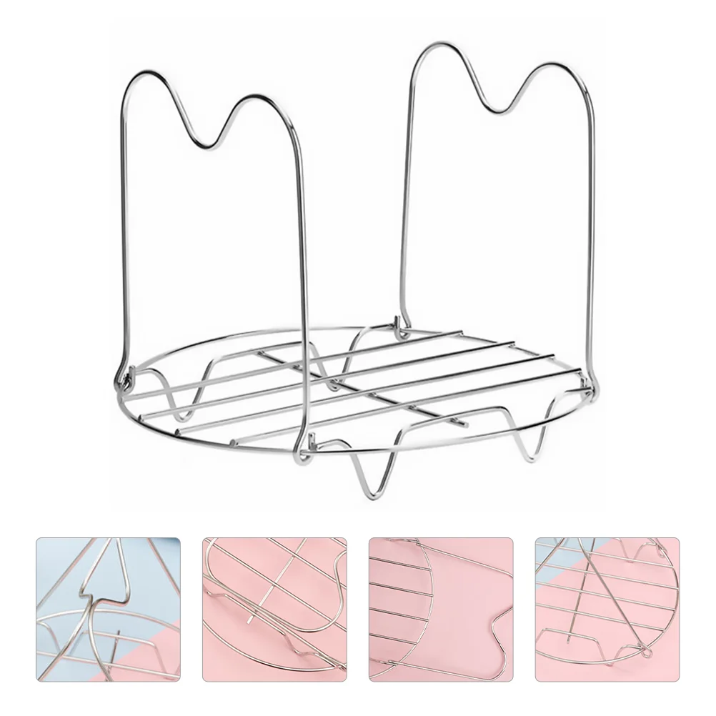 Rack Steamer Steam Stand Steaming Trivet Cooking Pressure Round Wire Basket Cookerpot Egg Steel Stainless Mesh Handles Tall Hot
Rack Steamer Steam Stand Steaming Trivet Cooking Pressure Round Wire Basket Cookerpot Egg Steel Stainless Mesh Handles Tall Hot