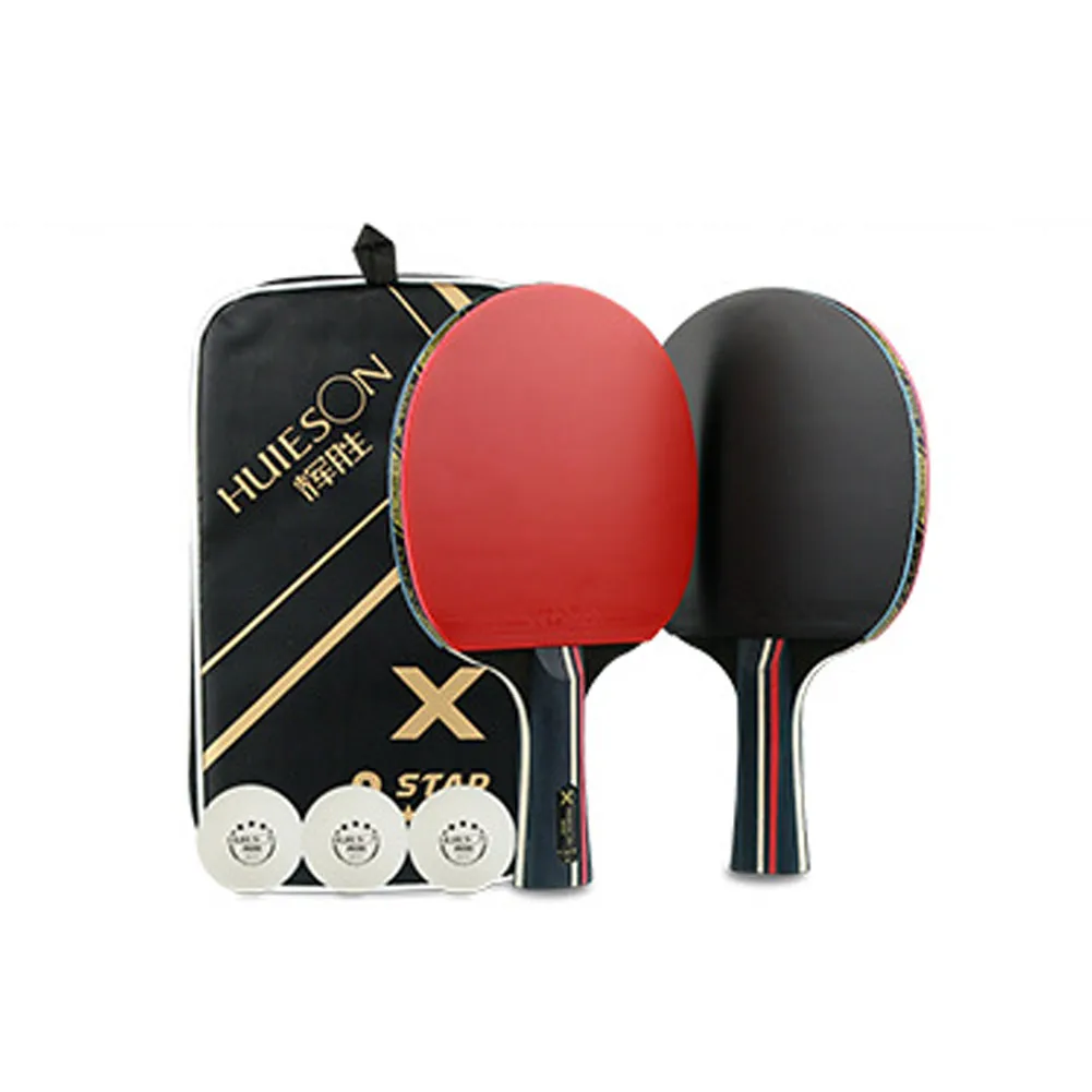 3 Star Table Tennis Racket 7 Layer Pingpong Bat Set With 3 Bag Long Handl Sticky Pimples-in Rubber Powerful Ping Pong Racket Bat
3 Star Table Tennis Racket 7 Layer Pingpong Bat Set With 3 Bag Long Handl Sticky Pimples-in Rubber Powerful Ping Pong Racket Bat