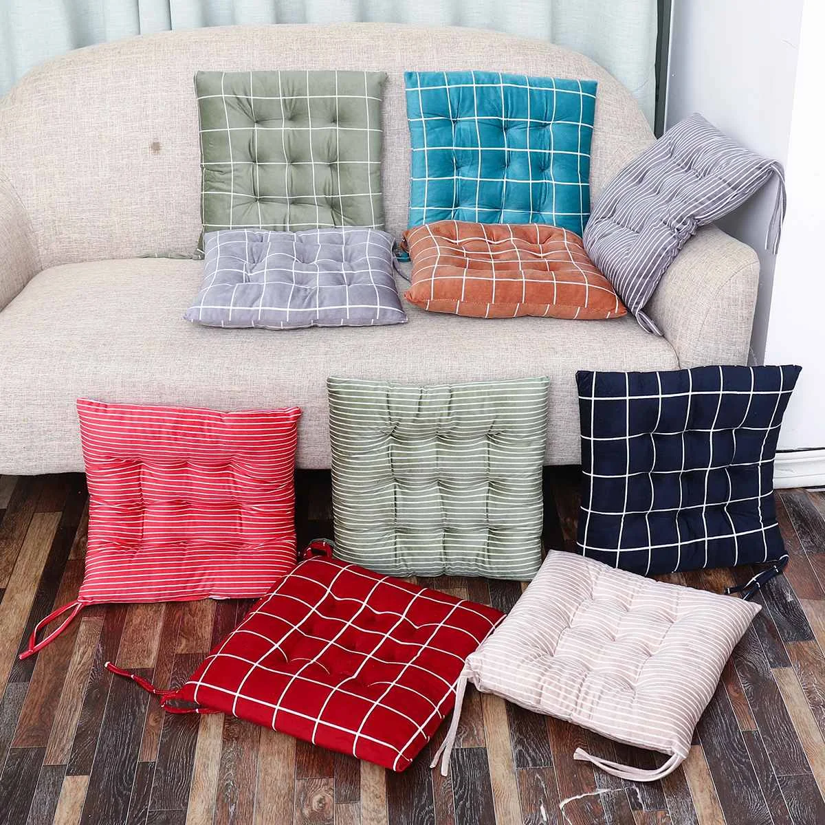 Linen Solid Color Stool Cushion Modern Simple Four Seasons Household Mat Children's Thick Stool pad Weaving Process Stool Pad
Linen Solid Color Stool Cushion Modern Simple Four Seasons Household Mat Children's Thick Stool pad Weaving Process Stool Pad