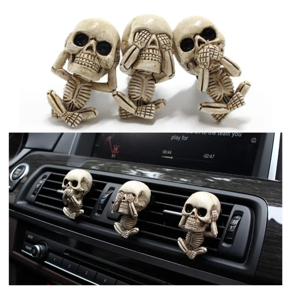 Gifts Aromatherapy Clip Human Body Skeleton Aromatherapy Creative Personalized 3pcs Ghost Head Skull Lucky Ornament Car Supplies
Gifts Aromatherapy Clip Human Body Skeleton Aromatherapy Creative Personalized 3pcs Ghost Head Skull Lucky Ornament Car Supplies