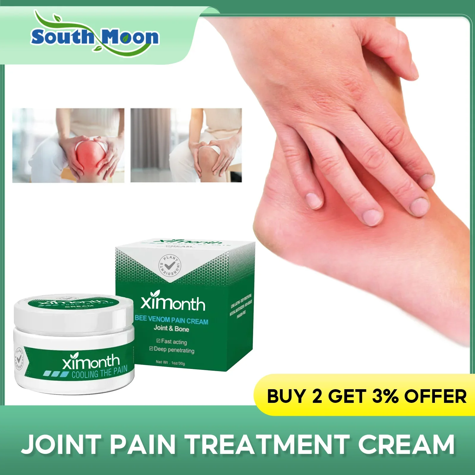 Joint Arthritis Analgesic Cream Relieve Knee Lumbar Elbow Pain Tenosynovitis Spondylosis Treatment Anti Inflammatory Ointment
Joint Arthritis Analgesic Cream Relieve Knee Lumbar Elbow Pain Tenosynovitis Spondylosis Treatment Anti Inflammatory Ointment