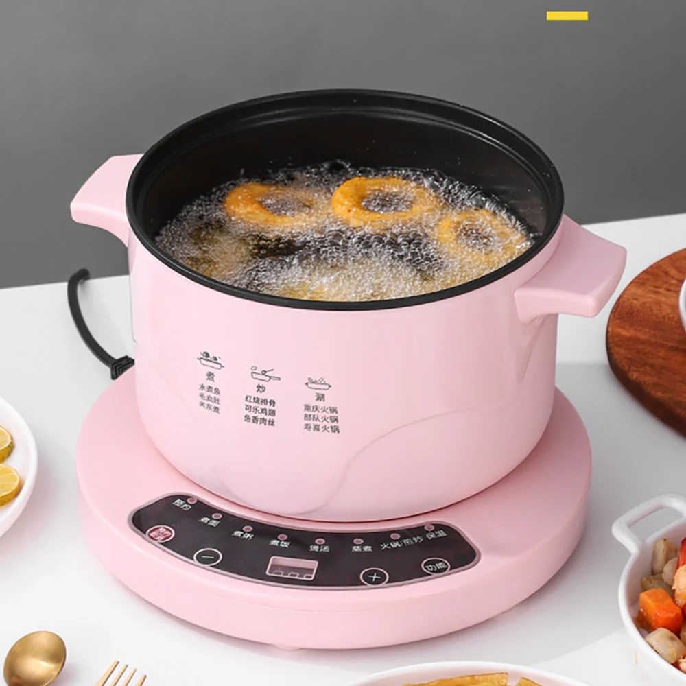 

2.6L 220V Electric Multi Cookers Heating Pan Stew Household Cooking Pot Hotpot Noodles Eggs Soup Steamer Rice Cooker