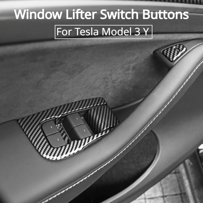 14pcs Window Lifter Switch Buttons for Tesla Model 3 Y Cover Trim Frame Sticker Carbon Fiber ABS LHD Car Accessories 2017-2023
14pcs Window Lifter Switch Buttons for Tesla Model 3 Y Cover Trim Frame Sticker Carbon Fiber ABS LHD Car Accessories 2017-2023