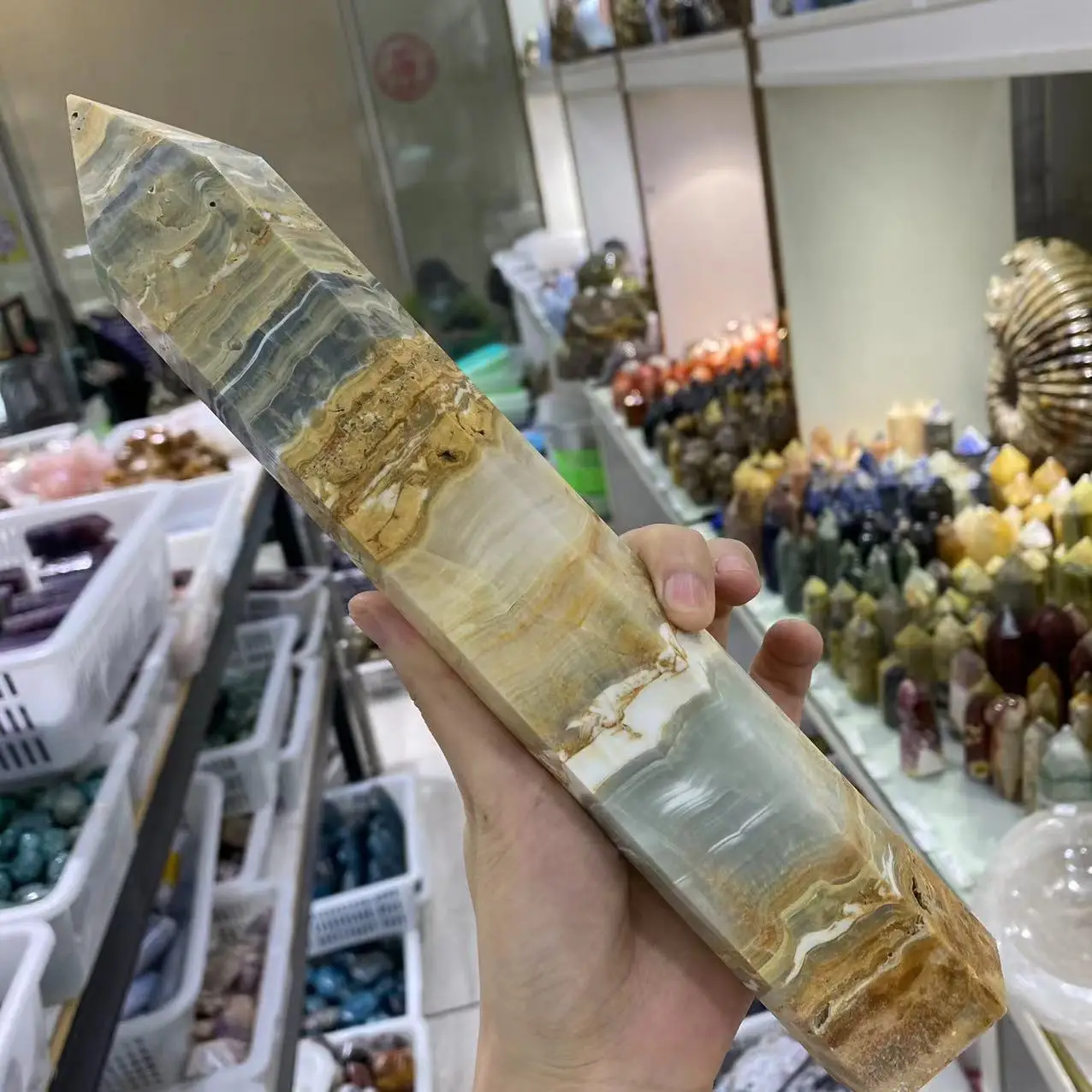 Natural Smurf Crystal Power Gems Hexagonal Obelisks Reiki Healing Room Office Decor Hand-Polished Collectibles25-30cm
Natural Smurf Crystal Power Gems Hexagonal Obelisks Reiki Healing Room Office Decor Hand-Polished Collectibles25-30cm