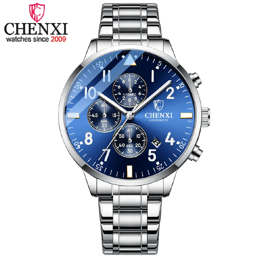 CHENXI Famous Brand Men Watches Stainless Steel Mens Quartz Wristwatch Waterproof Date Clock Sport Relogio Masculino
CHENXI Famous Brand Men Watches Stainless Steel Mens Quartz Wristwatch Waterproof Date Clock Sport Relogio Masculino