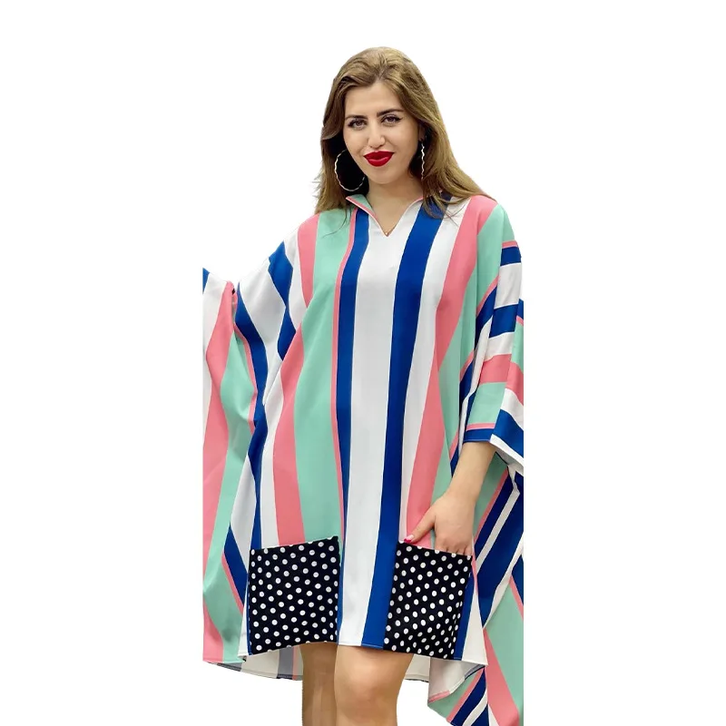 2022 African Clothes for Women Summer African Women Long Sleeve V-neck Polyester Dress African Dresses for Women L-4XL
2022 African Clothes for Women Summer African Women Long Sleeve V-neck Polyester Dress African Dresses for Women L-4XL