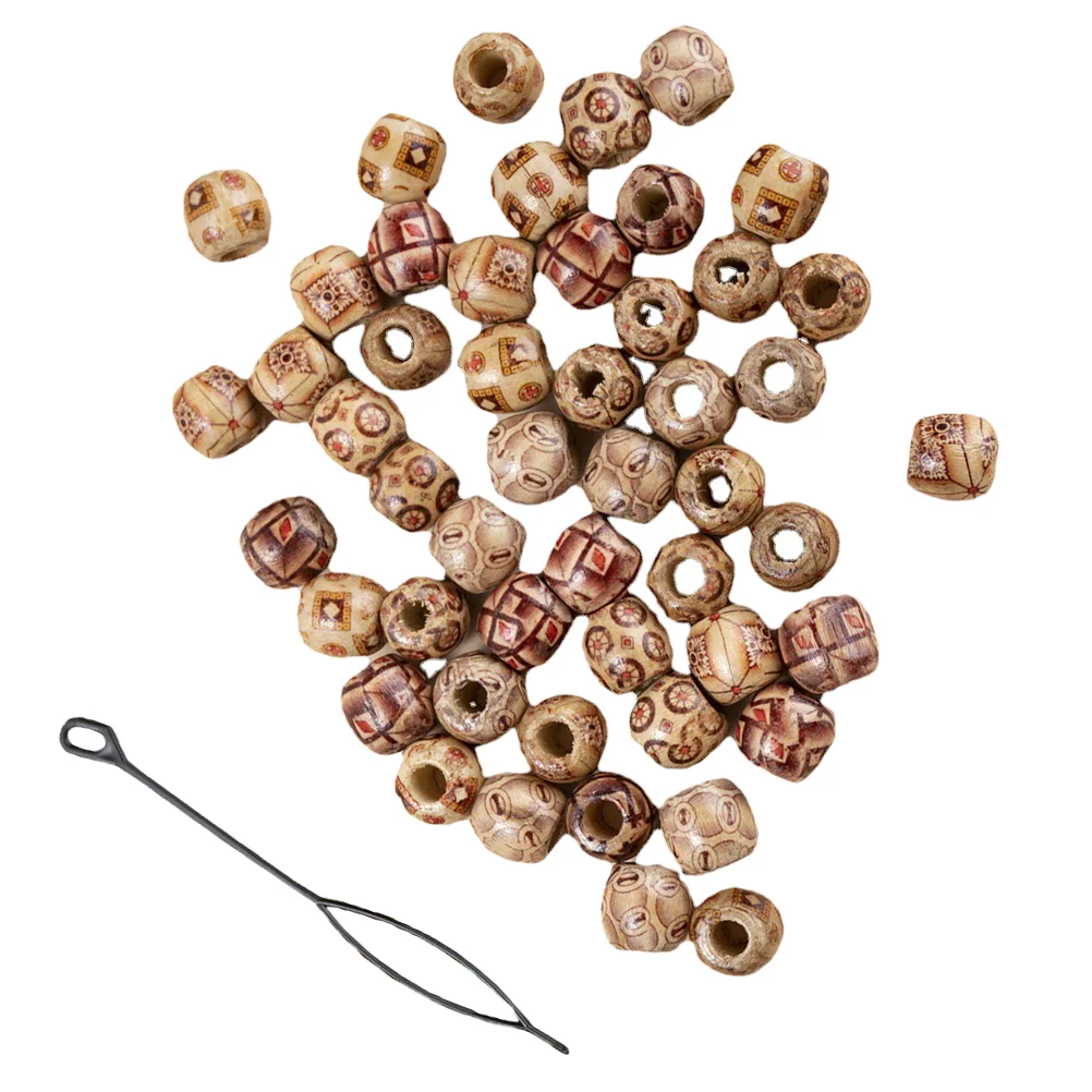 60 Pcs Braid Decoration Wooden Hair Beads Vintage Accessories Loc Jewelry Retro Dreadlock Crafts
60 Pcs Braid Decoration Wooden Hair Beads Vintage Accessories Loc Jewelry Retro Dreadlock Crafts