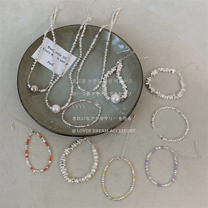 New Silver Color Metal Geometric Twist Beaded Pearl Necklace Retro Style Collarbone Chain All-match Necklaces
New Silver Color Metal Geometric Twist Beaded Pearl Necklace Retro Style Collarbone Chain All-match Necklaces