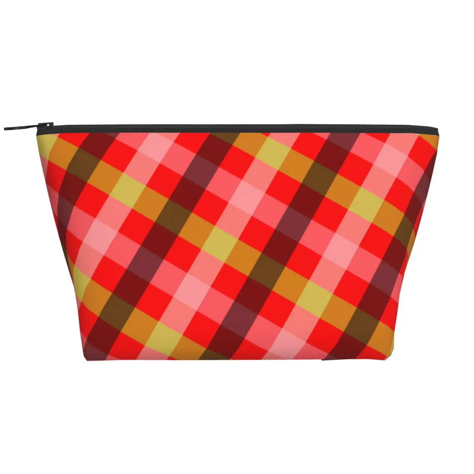 Grid Red Christmas Bag Organizer Tote Bag Trapezoid Daily Storage Bag Polyester Holiday Folding Ziplock Bag Makeup Bag
Grid Red Christmas Bag Organizer Tote Bag Trapezoid Daily Storage Bag Polyester Holiday Folding Ziplock Bag Makeup Bag