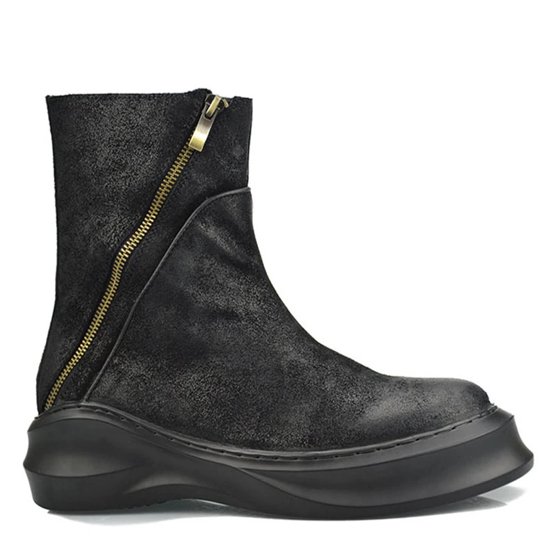 High Quality Genuine Leather combat boots autumn winter British retro men shoes cowhide chelsea boots men high top shoes
High Quality Genuine Leather combat boots autumn winter British retro men shoes cowhide chelsea boots men high top shoes