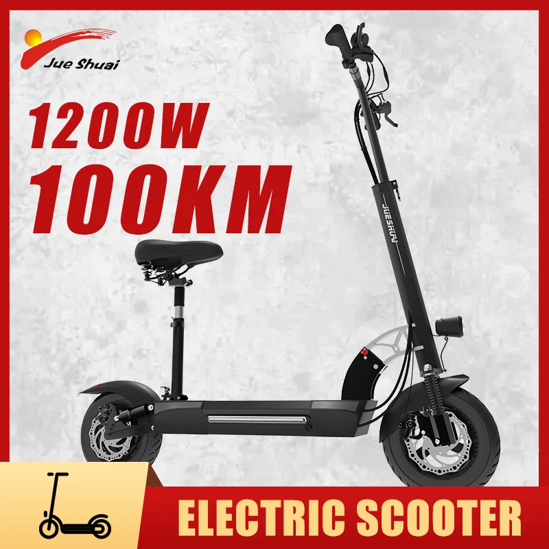 Jueshuai Electric Scooter Range 100KM Scooter Electric Distance 62Mile E Scooters Street Tire 10inch Scooter with Seat Foldable
Jueshuai Electric Scooter Range 100KM Scooter Electric Distance 62Mile E Scooters Street Tire 10inch Scooter with Seat Foldable