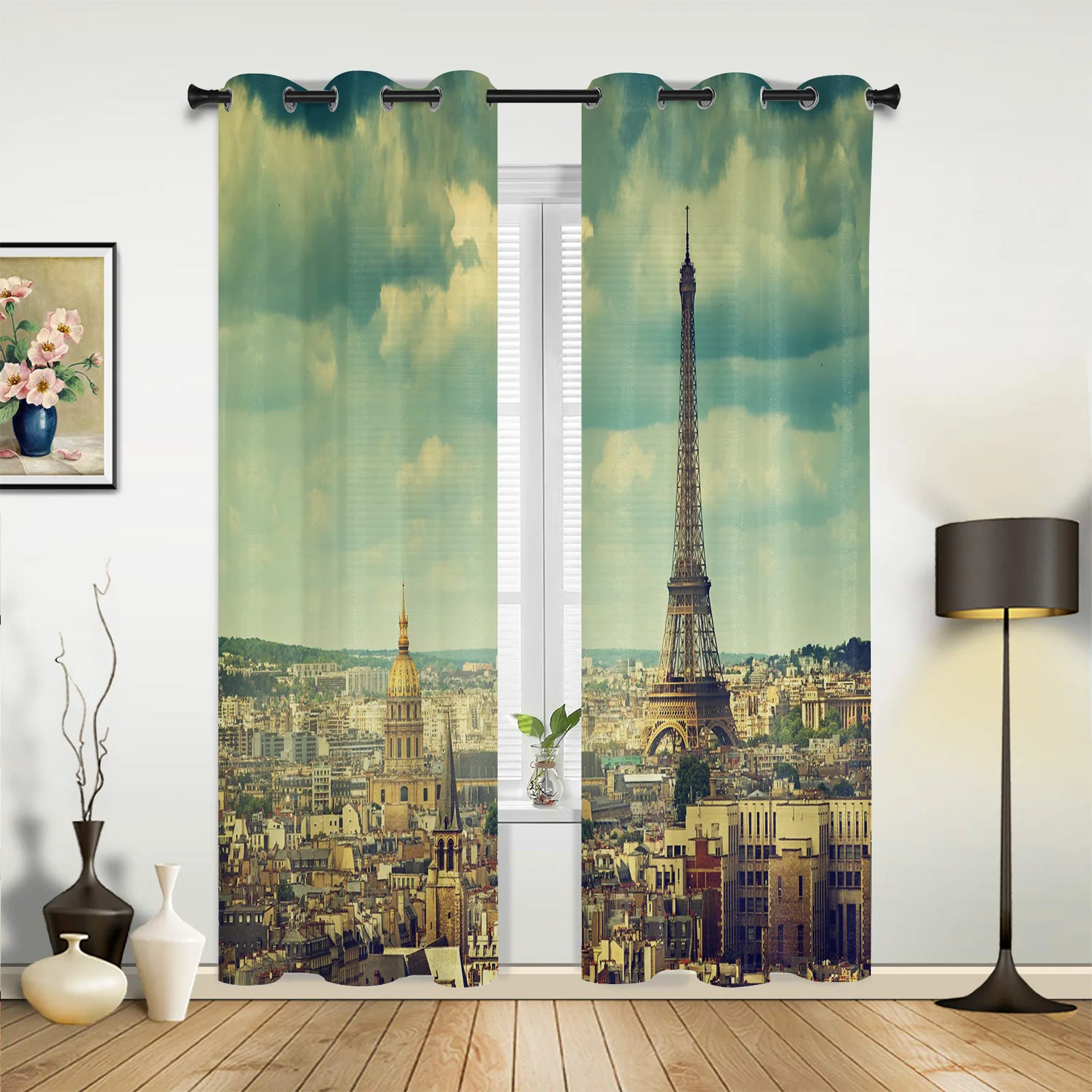 France Eiffel Tower City Curtains for Bedroom Living Room Drapes Kitchen Children's Room Window Curtain Modern Home Decor 
France Eiffel Tower City Curtains for Bedroom Living Room Drapes Kitchen Children's Room Window Curtain Modern Home Decor