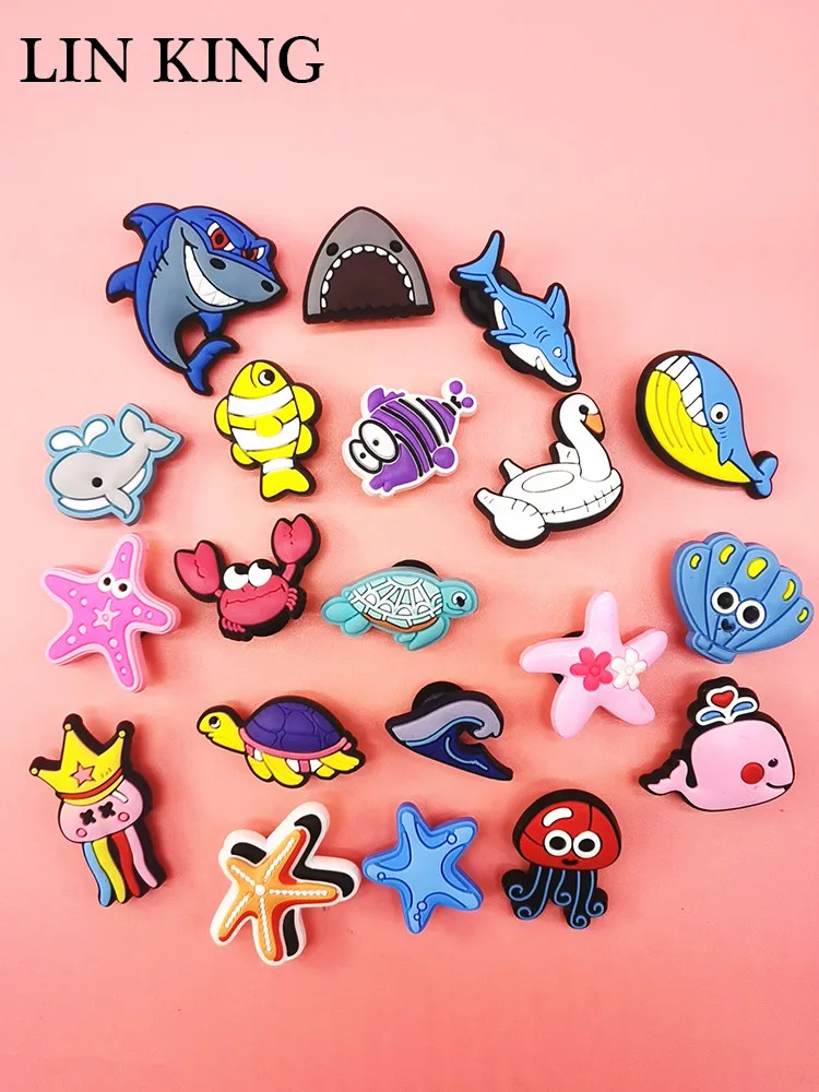 Cute Ocean Style Shoe Charms Shark Fish Sea-turtle PVC Buckle Decoration Diy Croc Clog Accessories Children Adult Halloween Gift
Cute Ocean Style Shoe Charms Shark Fish Sea-turtle PVC Buckle Decoration Diy Croc Clog Accessories Children Adult Halloween Gift