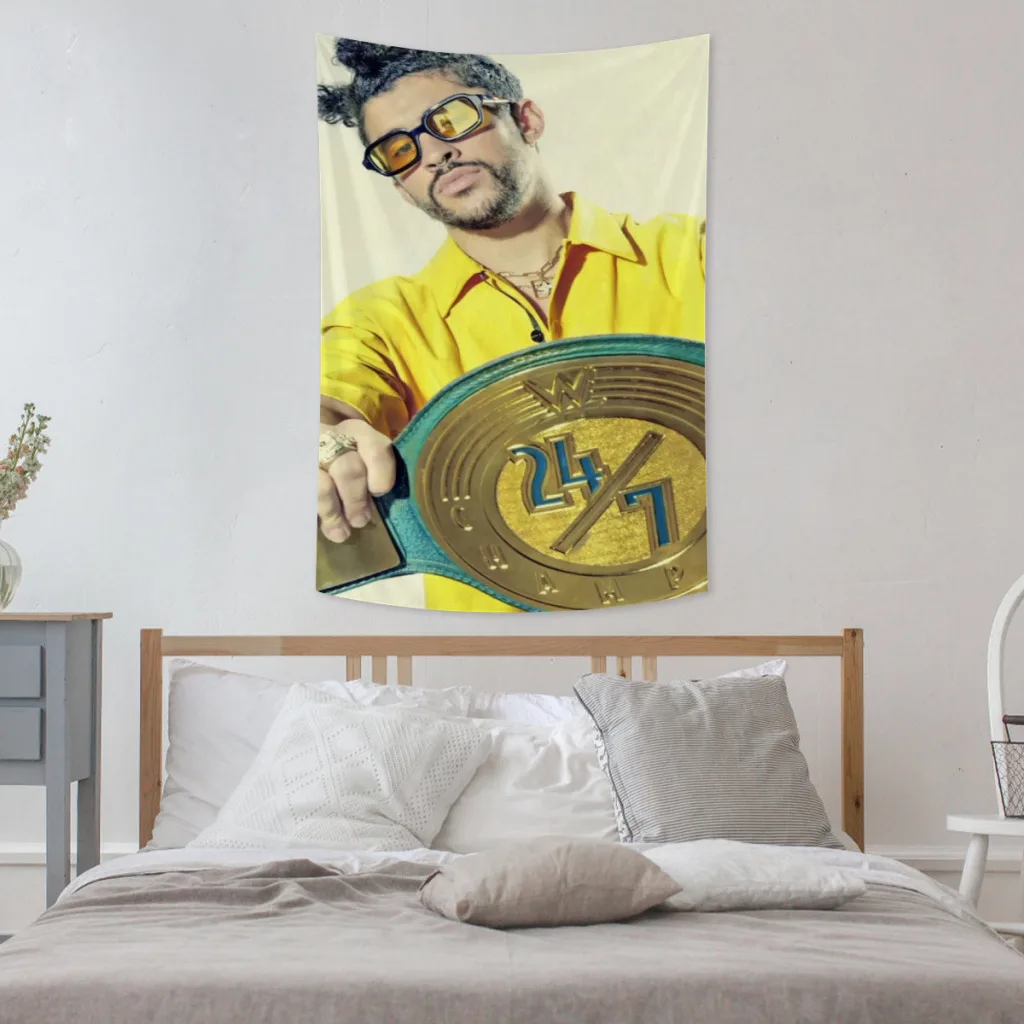 Bad Bunny Hip Hop Singer Tapestry Y2K Wall Hanging Bedroom Décor Aesthetic Customized Design
Bad Bunny Hip Hop Singer Tapestry Y2K Wall Hanging Bedroom Décor Aesthetic Customized Design