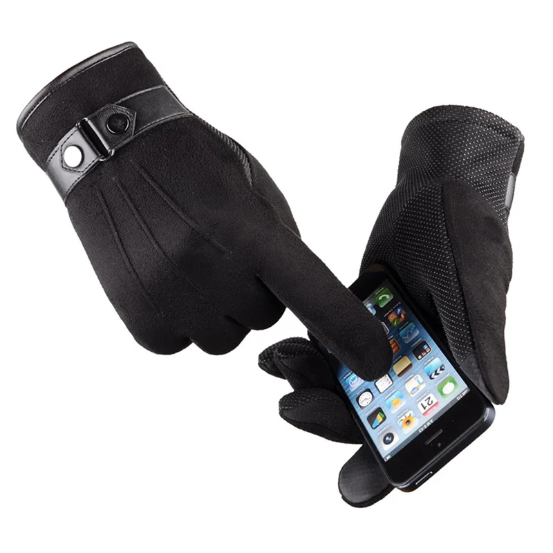 Winter Fleece Lined Men Warm Touch Screen Mitten Driving Gloves Thermal Leather Gloves
Winter Fleece Lined Men Warm Touch Screen Mitten Driving Gloves Thermal Leather Gloves