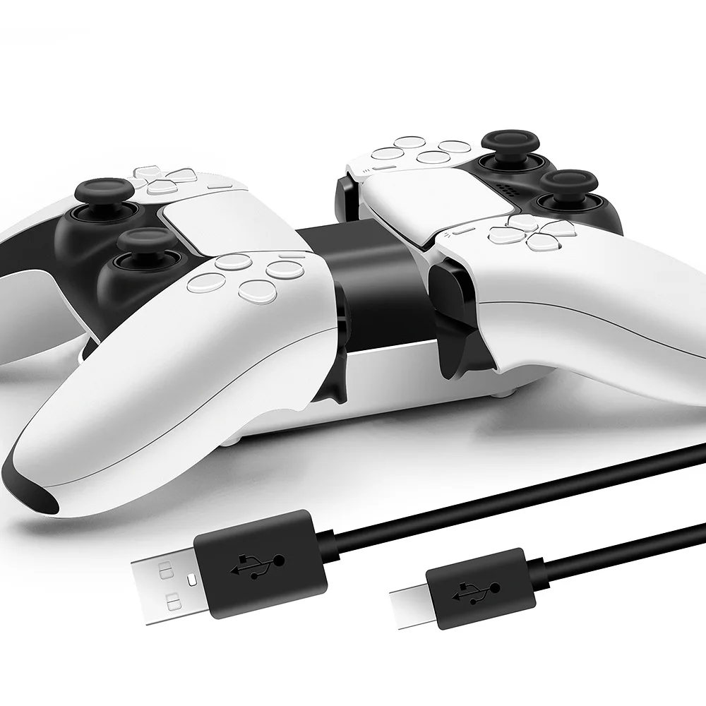 Dual PS5 Charging Dock Station Stand Charger for Sony PlayStation PS5 Console Charging Dock for Gamepad Charger PS5
Dual PS5 Charging Dock Station Stand Charger for Sony PlayStation PS5 Console Charging Dock for Gamepad Charger PS5