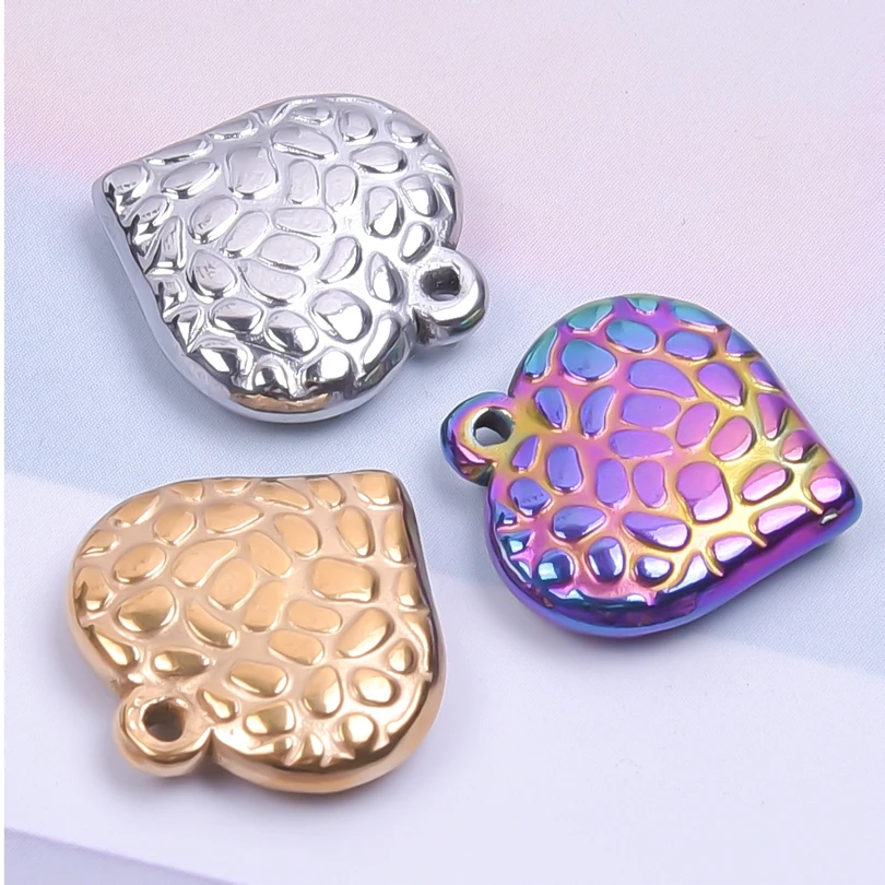 5pcs/lot New Stylish Love Heart Charm Pendants diy Craft Making Jewelry Pendulum Necklaces Stainless Steel Charms Bulk Material
5pcs/lot New Stylish Love Heart Charm Pendants diy Craft Making Jewelry Pendulum Necklaces Stainless Steel Charms Bulk Material
