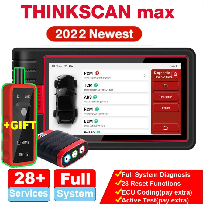 Сканер THINKSCAN Max OBD2, автоматический диагностический инструмент, считыватель кодов, все системы IMMO
Сканер THINKSCAN Max OBD2, автоматический диагностический инструмент, считыватель кодов, все системы IMMO