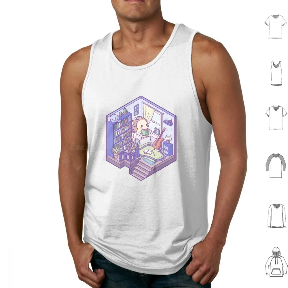 Little Isometric Reading Tank Tops Vest Sleeveless Hedgehog Isometric Pet Animal Cartoon Artist Home Designer Home Design Book
Little Isometric Reading Tank Tops Vest Sleeveless Hedgehog Isometric Pet Animal Cartoon Artist Home Designer Home Design Book