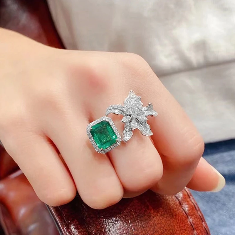 Luxury Flower Cubic Zirconia Open Rings for Women Delicate Green Crystal CZ Anniversary Best Birthday Party Dress Trendy Jewelry
Luxury Flower Cubic Zirconia Open Rings for Women Delicate Green Crystal CZ Anniversary Best Birthday Party Dress Trendy Jewelry