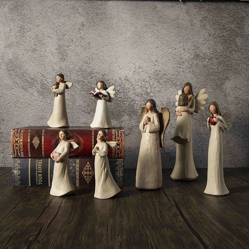 New Sculpture Artistic of Angel Living Room Decoration Accessories Mother's Day Gift 2021 Home Decor Desk Miniature Figurines
New Sculpture Artistic of Angel Living Room Decoration Accessories Mother's Day Gift 2021 Home Decor Desk Miniature Figurines