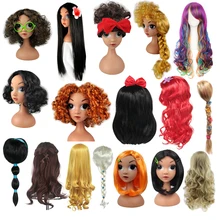 Encanto Isabella Mirabel Dolores Pepa Girls Princess Hair Accessories Hair Bruno Aladdine Frozen Elsa Wig Mermiad Cosplay Wigs