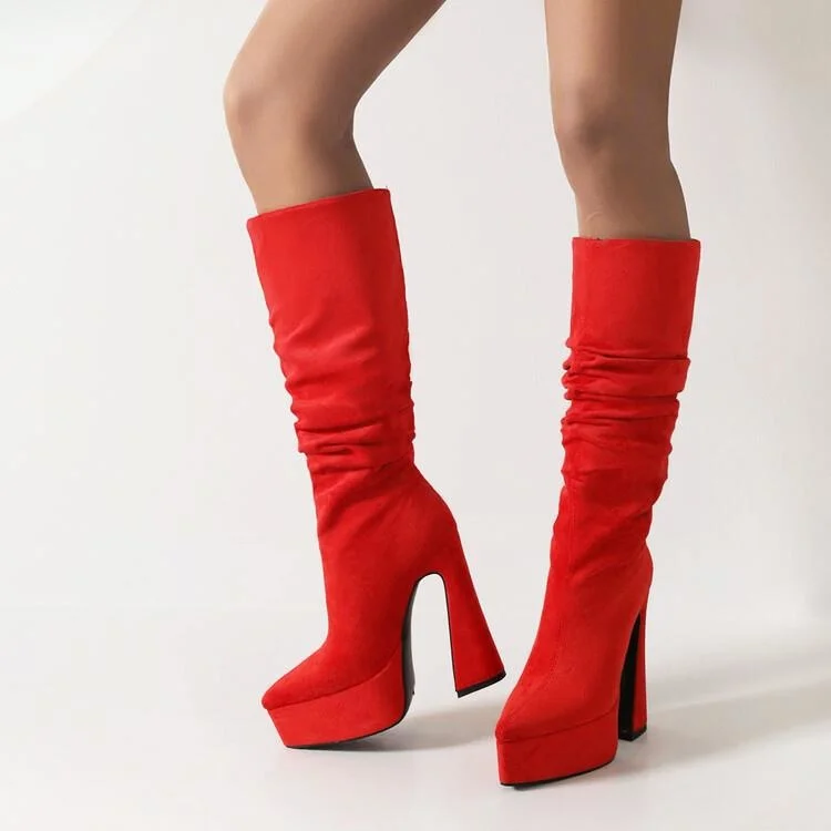2022 New Suede Knee High Boots Sexy Strange High Heels Platform Boots Fashion Pointed Toe Long Boots For Women Shoes
2022 New Suede Knee High Boots Sexy Strange High Heels Platform Boots Fashion Pointed Toe Long Boots For Women Shoes