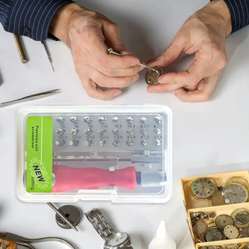 Wear-resistant Mini Screwdriver Bits Waterproof Anti-aging Precision Screwdriver Kits Plastic Household Accessories Durable
Wear-resistant Mini Screwdriver Bits Waterproof Anti-aging Precision Screwdriver Kits Plastic Household Accessories Durable
