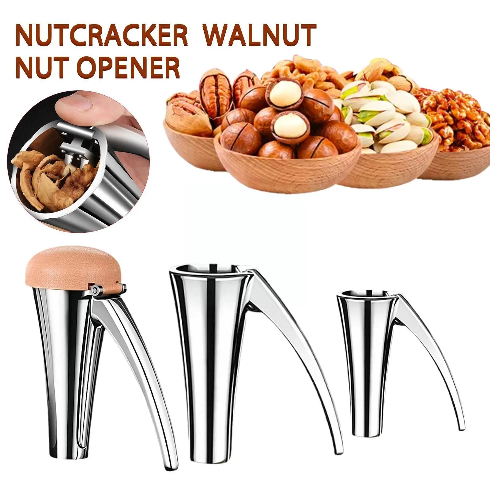 Alloy Nutcracker Sheller Walnut Nut Cracker Quick Walnut Gadgets Almond Tool Nutcracker Kitchen Pecan Accessories S6l9
Alloy Nutcracker Sheller Walnut Nut Cracker Quick Walnut Gadgets Almond Tool Nutcracker Kitchen Pecan Accessories S6l9