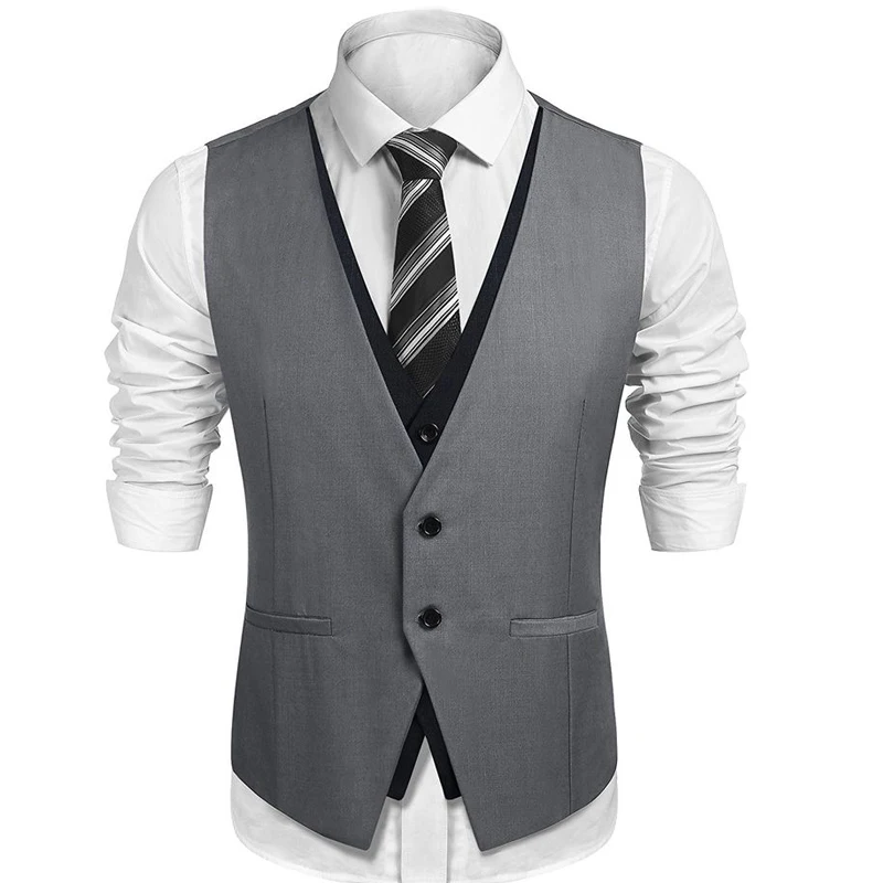 Herringbone Men's Vests V Neck Casual Waistcoat Men Single Gray And Black Suit Vests Custom Groom Tuxedo Malefor Business Party
Herringbone Men's Vests V Neck Casual Waistcoat Men Single Gray And Black Suit Vests Custom Groom Tuxedo Malefor Business Party