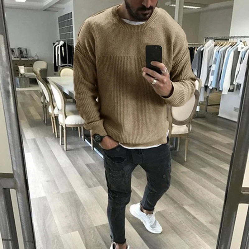 2022 Autumn Winter New Products European and American Fashion Sweaters Men's Solid Color Slim Fit Large Size Top Trend
2022 Autumn Winter New Products European and American Fashion Sweaters Men's Solid Color Slim Fit Large Size Top Trend