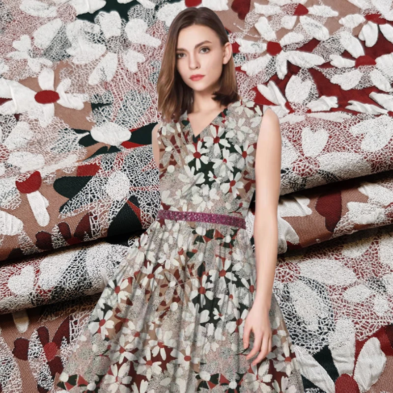 European Three-dimensional Brocade Jacquard Fabric for Dress Spring and Summer Suit Material Sewing Per Meter Wholesale
European Three-dimensional Brocade Jacquard Fabric for Dress Spring and Summer Suit Material Sewing Per Meter Wholesale