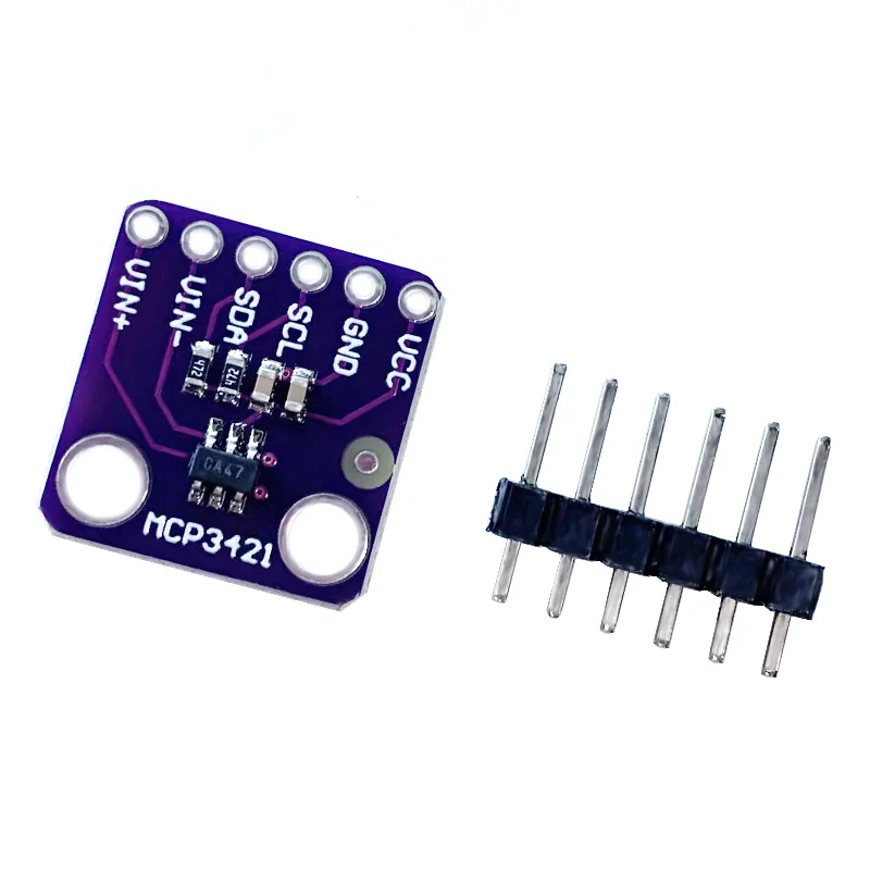 MCP3421 I2C SOT23-6 delta-sigma ADC Evaluation Module Board For PICkit Serial Analyzer Module GY-MCP3421
MCP3421 I2C SOT23-6 delta-sigma ADC Evaluation Module Board For PICkit Serial Analyzer Module GY-MCP3421