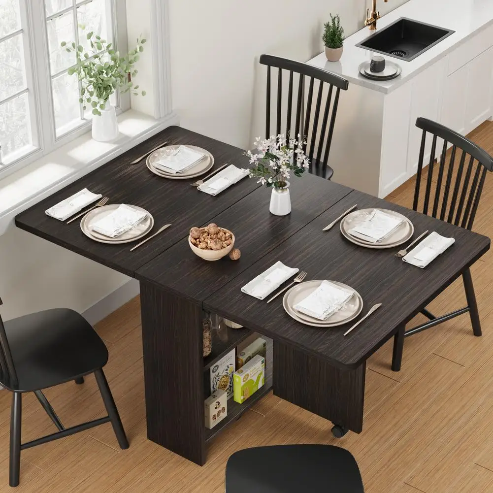 Folding Dining Table Drop Leaf Table Versatile Collapsible Dinner Kitchen Office Foldable Extendable Space Saving Furniture
Folding Dining Table Drop Leaf Table Versatile Collapsible Dinner Kitchen Office Foldable Extendable Space Saving Furniture