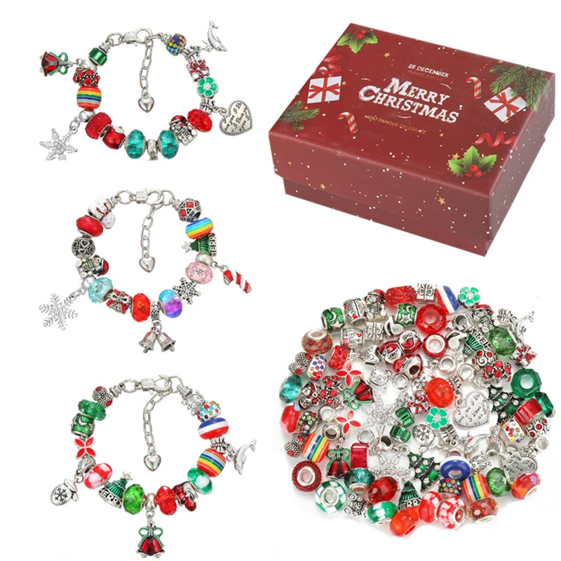 Bracelet Kit for Kids Diy Jewelry Accessories European Macroporous Christmas Design Charms Bracelet for Jewelry Gift
Bracelet Kit for Kids Diy Jewelry Accessories European Macroporous Christmas Design Charms Bracelet for Jewelry Gift