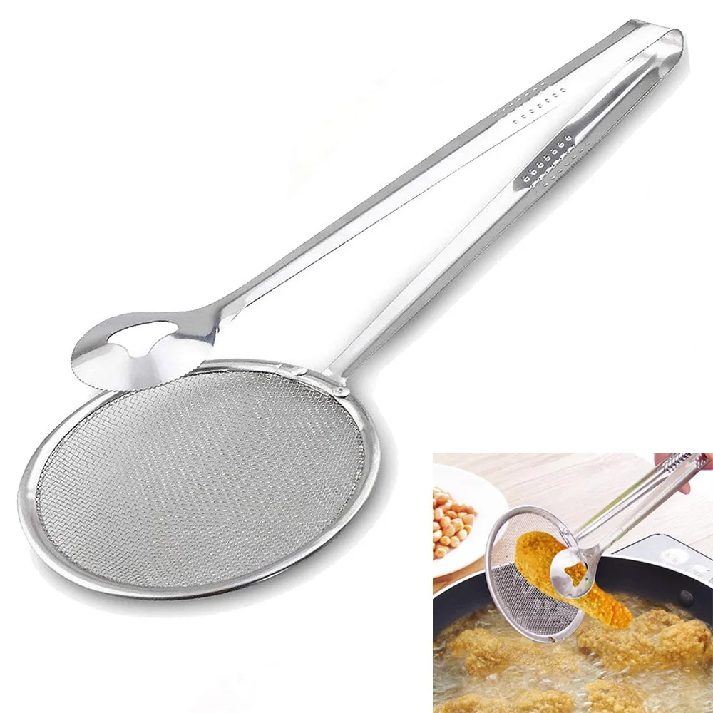 Stainless Steel French Fry Food Strainer Scoop Colander Drain Scoop Food Oil Clip Gadget for Kitchen Tools Accessory Home Tools
Stainless Steel French Fry Food Strainer Scoop Colander Drain Scoop Food Oil Clip Gadget for Kitchen Tools Accessory Home Tools