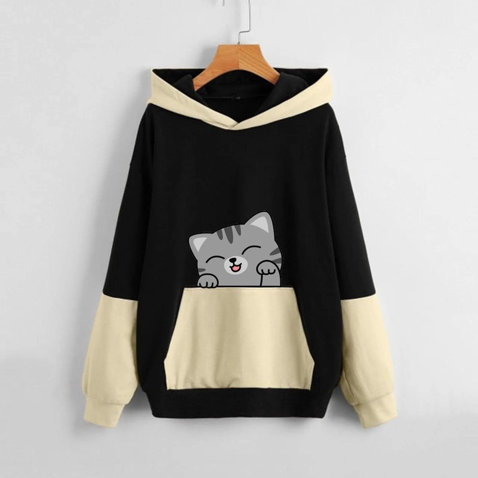 Ladies Sweatshirts Cute Cat Printed Hoodies Fall Sweaters For Women Teens Kawaii Pullover Cotton Zip up Sweatshirts for Women
Ladies Sweatshirts Cute Cat Printed Hoodies Fall Sweaters For Women Teens Kawaii Pullover Cotton Zip up Sweatshirts for Women
